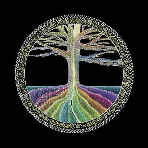 Tree of Knowledge and Tree of Life are interconnected as one, man becomes whole, soul is nourished by all 7 chakras